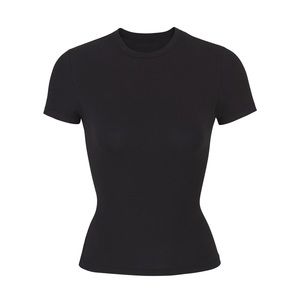 skims COTTON JERSEY T-SHIRT | SOOT - SOOT /